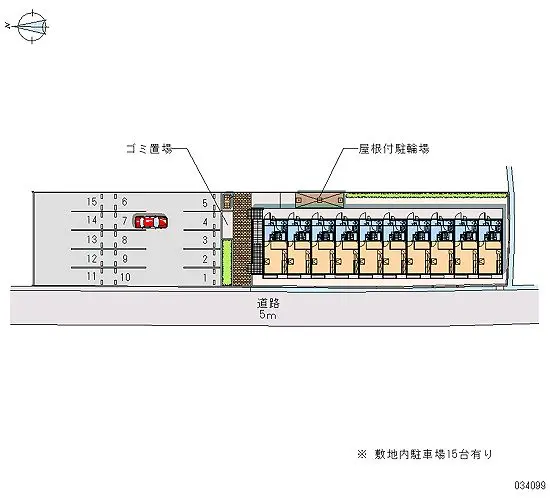 ★手数料０円★姫路市網干区高田　月極駐車場（LP）